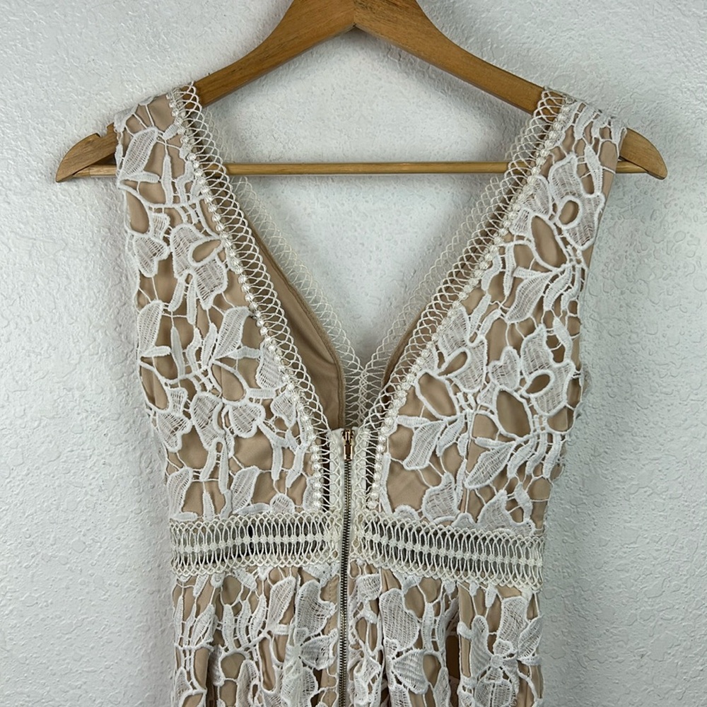 New nwt Romeo & Juliet Couture Canvas Lace Overlay Dress XS - Picture 4 of 12